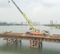 上饒市龍潭大橋改建工程鋼便橋及鋼平臺工程